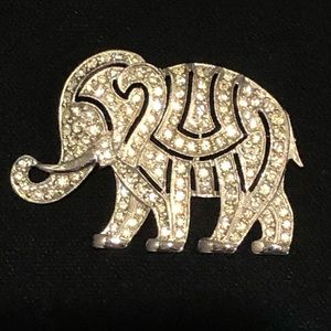 Hattie Carnegie Rare Elephant Pin